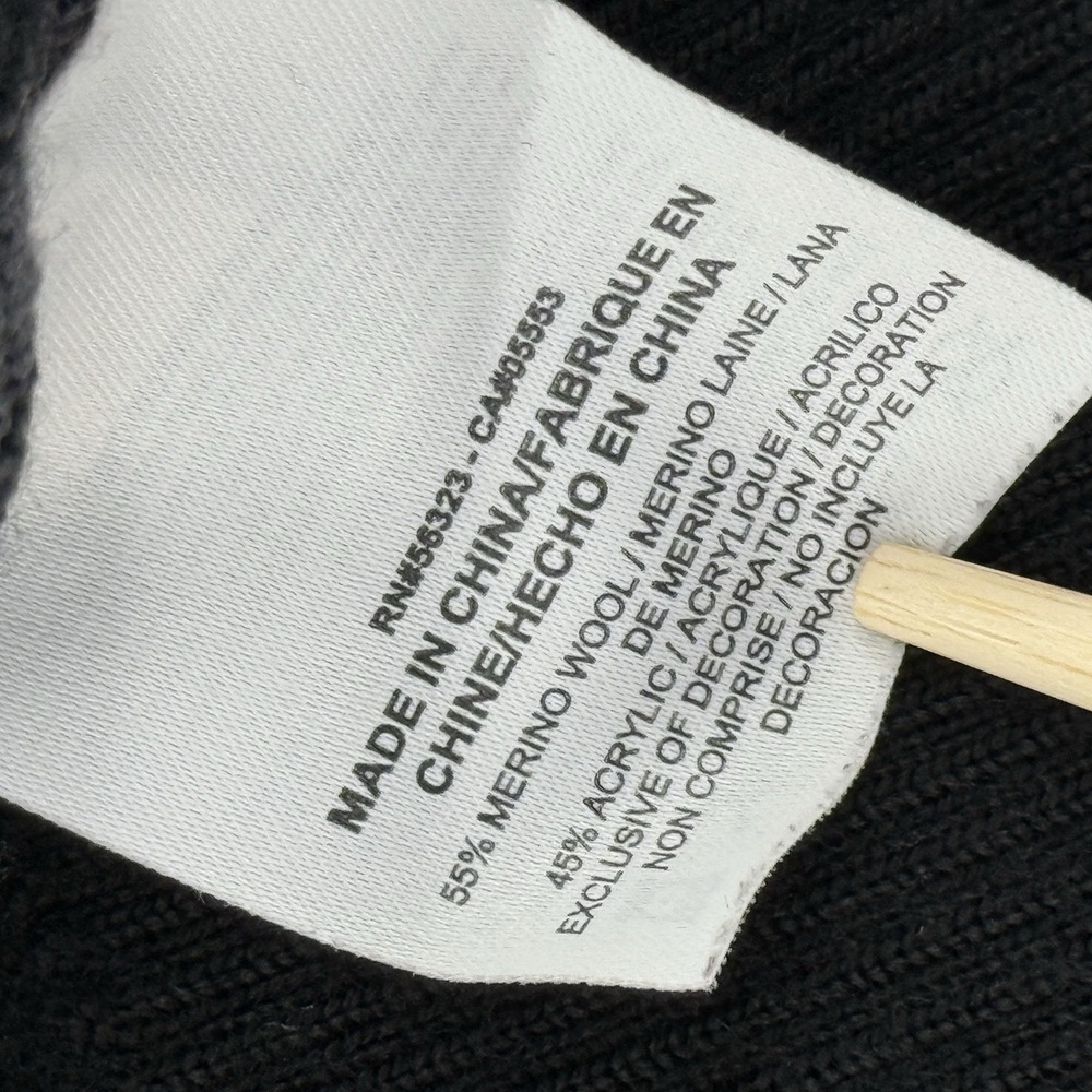 Nike Men's L Golf‎ Tour Performance Wool Blend V-Neck Sweater Black Stripe style - Picture 11 of 11